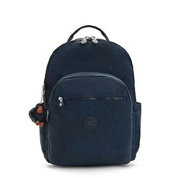 Kipling Seoul Extra Large Classic 17" Laptop Backpacks True Blue Tonal | AU 1821VR